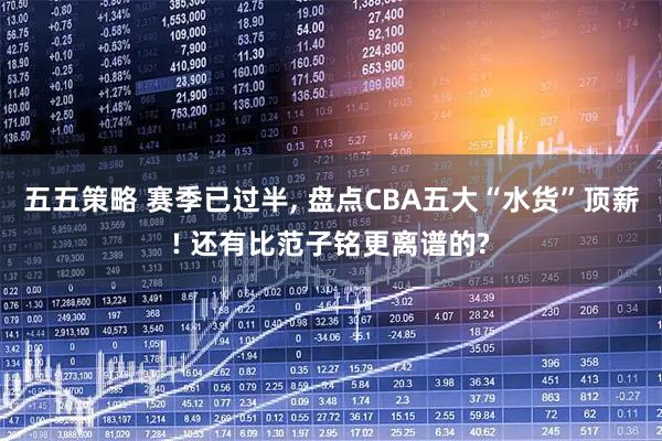 五五策略 赛季已过半, 盘点CBA五大“水货”顶薪! 还有比范子铭更离谱的?