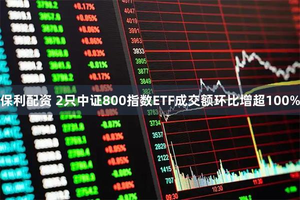 保利配资 2只中证800指数ETF成交额环比增超100%
