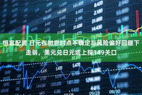 恒富配资 日元在加息时点不确定与风险偏好回暖下走弱，美元兑日元或上探149关口