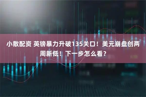 小散配资 英镑暴力升破135关口！美元崩盘创两周新低！下一步怎么看？